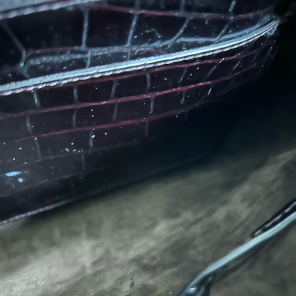 Mansur Gavriel Black Croc-Embossed Soft Lady Bag FA 2019 - Picture 10 of 12